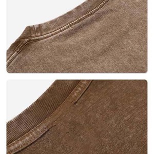 Wholesale Custom Heavyweight Men's T-shirts <b>Drop</b> Shoulder Blank Oversize-t Shirt Street 100%cotton Men's <b>Acid</b> Washed Vintage - Product Image 6