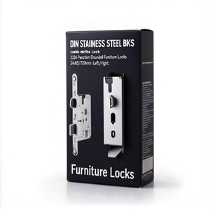 Cerradura de Seguridad DIN de Acero Inoxidable BKS con Función Antipánico 2324, Cerraduras Redondeadas para Muebles con Función Antipánico, Disponibles en 24/65/72/9 mm, Izquierda/Derecha - Product Image 3