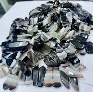 หินอาเกต Sardonyx ทรงหลวม,หินสีดำสำหรับทำอัญมณีโมราขายส่ง - Product Image 4