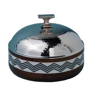 Casseroles en bois faites à la main de style arabe pas cher prix de gros Hotpot fournitures rondes - Product Image 6