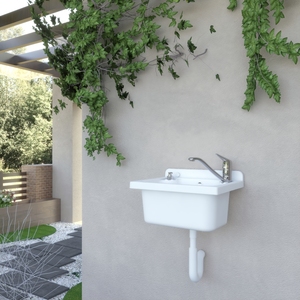 Lavabo da Bagno 42x34 cm a Parete in PP Pilozzo - Product Image 4