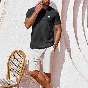 T-shirt homme à manches courtes, nouveau design été, dernier modèle, couleur personnalisée. - Product Image 3