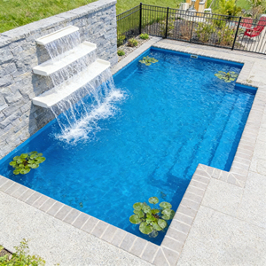 Piscina Rectangular Premium para Jardines, Hoteles y Reuniones de Placer, Piscina con Cascada, Piscina para el Hogar - Product Image 4