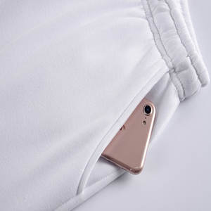 Vente en gros 330gsm pull à capuche pour hommes de haute qualité unisexe poids lourd basics coton mélangé sweat brodé hiver basique - Product Image 5