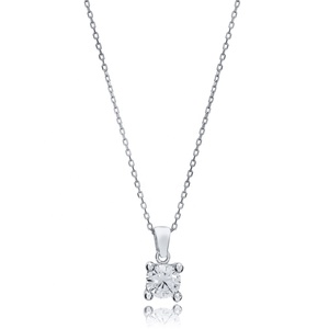Classique Quatre Griffes Charme Conception Clair Zircon Pierre Pendentif En Gros Turc À La Main 925 Bijoux En Argent Sterling - Product Image 1