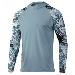 Sudadera de pesca de manga larga con camuflaje para hombre, de secado rápido, UPF 50, de poliéster, con logotipo en la manga izquierda. - Product Image 3