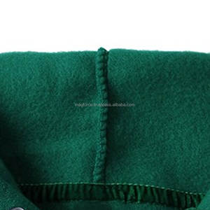 Pull à capuche épais en coton, sweat à capuche chaud à manches longues de couleur vert foncé avec logo et design personnalisés, vente en gros - Product Image 4