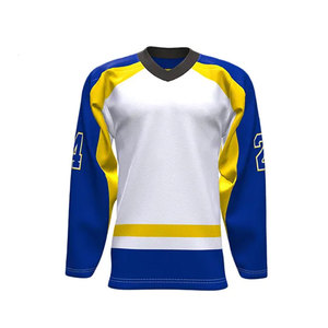 Jersey de hockey Uniforme de hockey sobre hielo 100% Poliéster Jersey de hockey sobre hielo en ropa de entrenamiento de tamaño adulto - Product Image 1