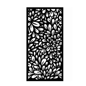 Wall Art Design Black Color Painted <b>Metal</b> Garden <b>Screen</b> Laser Cut Design for Decorative Privacy Use Garden <b>Metal</b> Garden <b>Screen</b> - Product Image 3