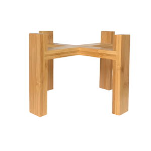 Handcrafted Wholesales Wood Single <b>Bowl</b> <b>Stand</b> Raised Pet <b>Bowls</b> <b>Dog</b> Supplies Made in Vietnam - Product Image 1