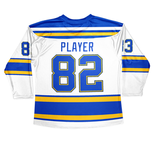 Camisetas de hockey sobre hielo de diseño personalizado OEM para clubes, equipos y ligas con nombre y número de sarga de aparejos personalizados Ropa deportiva personalizada - Product Image 6