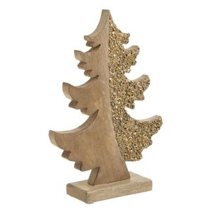 Artisan Handmade Acacia Mango Wood Christmas Tree Decor with Aluminum Finish Perfect for Holiday Decoration - Product Image 5