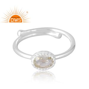 Meilleure vente 925 argent Sterling naturel vert améthyste pierre précieuse bague bijoux personnalisés pour les femmes cadeau pour elle - Product Image 3