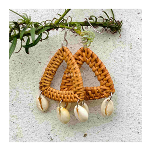 2025 PROVEEDOR DE VIETNAM PENDIENTES DE RATÁN DISEÑO CALIENTE 100% ACCESORIOS A JUEGO FÁCILES HECHOS A MANO-Caryln 0084935825297 - Product Image 4