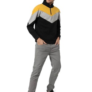 Sudadera con Capucha de Alta Calidad para Hombre, Media Cremallera, Logotipo Personalizado e Impresión Digital, 100% Algodón, Invierno, con Patrón Sólido - Product Image 5