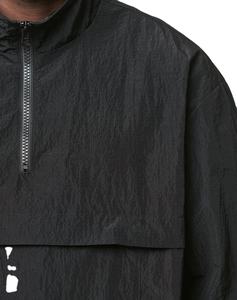 Veste en nylon froissé au design personnalisé, respirante, demi-zippée, coupe oversize, coupe-vent pour homme - Product Image 4