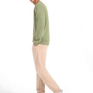 สเวตเชิ้ตใส่สบายสำหรับผู้ชายเสื้อสเวตเชิ้ตผ้าฝ้ายโอเวอร์ไซส์แบบลำลองปักไหล่ปล่อยปล่อย - Product Image 5