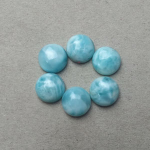 Ronde Larimar Gemstone En Gros Cabochons En Vrac 3-21 MM Meilleure Vente Top Qualité Pierres Fine Dainty Bijoux Accessoires - Product Image 1