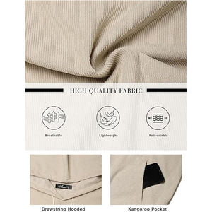 เสื้อฮู้ดลำลองสำหรับผู้ชายเสื้อสเวตเตอร์มีฮู้ดสำหรับผู้ใหญ่ - Product Image 6