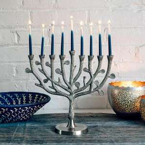 Hunukkah Menorah เชิงเทียนโลหะหัตถกรรมสำหรับ chanukah jews เทศกาลเชิงเทียนอื่นๆที่วางและขวดเทียน - Product Image 5