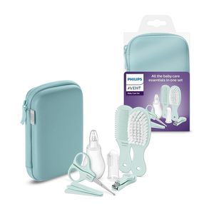 Philips AVENT Baby Care Kit - <b>Starter</b> Set with 9 Accessories: Nail Clippers Scissors 3 Nail Files Comb Hair Brush SCH401/00 - Product Image 1