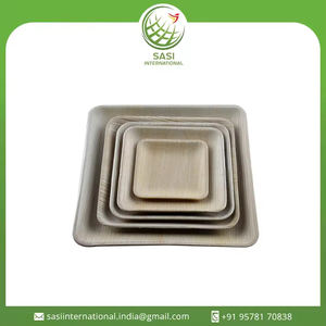 Vaisselle jetable carrée en feuille de palmier biodégradable à forte demande Assiettes de service pour mariage et repas - Product Image 2