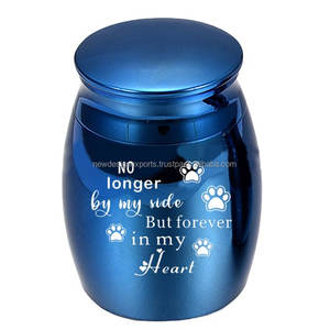 Urna funeraria para mascotas, casquete de cenizas con letras inglesas de Metal para miembros de la familia, regalo - Product Image 1