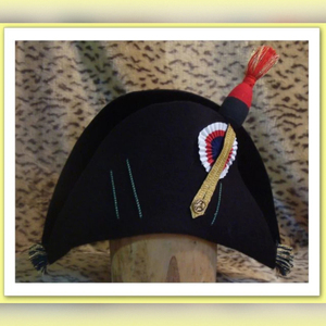 Black Felt French Napoleonic Bicorne <b>hat</b> de grenadier Custom Design Wholesale Rate Cheap Price OEM Biscorne <b>Hat</b> Custom Design - Product Image 5
