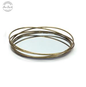 Best Price Handcrafted Decorative <b>Tray</b> Black Marble <b>Tray</b> with Polished <b>Gold</b> Metal Handles Used for Jewelry <b>Tray</b> and Serving - Product Image 3