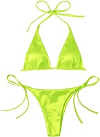 Ensemble bikini brésilien 2 pièces 2023 pour femme, col en V, imprimé animal, taille haute, maillot de bain, tenue de plage