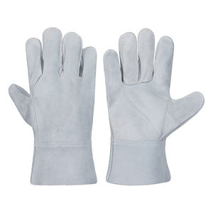 Gants de soudage robustes en cuir de vachette fendu gants de sécurité industrielle résistant à la chaleur soudeur gants de travail de protection Logo - Product Image 1