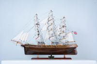 T016C - CUTTY SARK (BOIS NOIR) Modèle de décoration d'intérieur autoportant durable, courbé, OMH Vietnam, technique peinte à la main