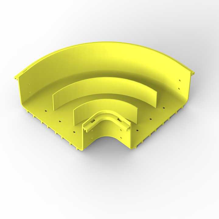 200 mm PVC Cable Tray Data Center Horizontal Return Fiber Channel ...