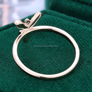 Bijoux de mode personnalisés bague fine en argent sterling 925 "Y" lettre bague moissanite bijoux en diamant bague de mariage pour les femmes - Product Image 2