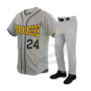 Customizable Adult Baseball Jersey Breathable Button <b>Down</b> Shirt with Sublimation for Custom Designs - Product Image 2