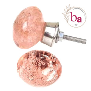 Poignée de tiroir d'armoire en verre à bulles de cristal moderne pour armoire de cuisine, chambre à coucher, salon, meubles de bureau à domicile - Product Image 1