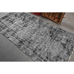 Tapis de 3,9 x 8,4 pieds, tapis turc vintage, tapis en laine grise - Product Image 4