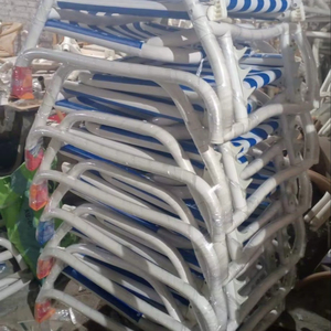 Horticlub Wholesale Waterproof PVCs Outdoor <b>Sun</b> Lounger | Adjustable Poolside <b>Recliner</b> <b>Chair</b>/Stackable Plastic Patio Lounge Bed - Product Image 1