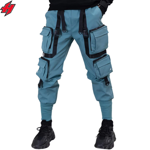 Techwear Pantalon Avec Ruban Streetwear Mat Blanc Pantalon Hommes Cyberpunk Jogger Pantalon Unisexe Techwear Ninja Pantalon HolyGrail Vêtements - Product Image 5