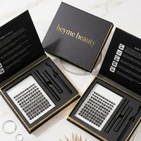 Kit de démarrage pour cils faits à la main pour débutants - Emballage OEM avec logo personnalisé, matériau PBT, 12 rangées, ensemble d'outils professionnels pour cils, vente en gros