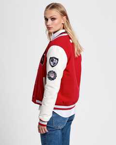 Haute qualité Chenille Logos vestes universitaires pour femmes personnalisé laine corps cuir manches respirant broderie SAMMY WEARS - Product Image 5