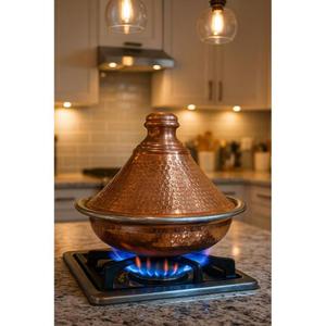 Productos de Cobre Marroquíes Hechos a Mano, Artesanía Tradicional, Decoración para el Hogar, Utensilios de Cocina, Artículos Metálicos Decorativos, Idea de Regalo Única - Product Image 1