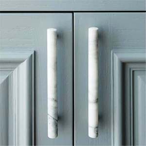 Pierre de marbre blanche ronde artisanale moderne et porte en laiton à 3 lignes 3 tailles de forme de couleur personnalisées fabriquées en Inde article - Product Image 4