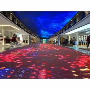 Vente en gros d'usine Panneau de piste de danse à LED avec masque Disco Vidéo RVB 3D Fabricant d'origine Écran mural à LED Publication publicitaire