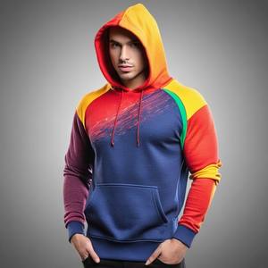 Sudadera unisex de diseño personalizado con cuello de cremallera Sudadera con capucha recortada fresca Marcas de ropa Tallas grandes Puff Técnica Fabricante - Product Image 6