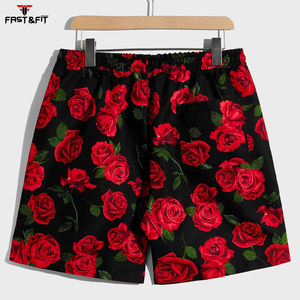 2024 verano nueva llegada ropa deportiva de algodón camisetas y pantalones cortos de buena calidad logotipo personalizado Cierre de cintura elástica al por mayor - Product Image 5