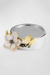 Ensemble de dessous-de-verre en chrome poli argenté pour tables à manger modernes, style minimaliste de luxe, édition cadeau - Product Image 3