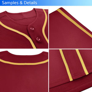 Maillot de baseball haut à la mode vêtements de sport Logo personnalisé meilleure qualité confortable maillot de baseball à séchage rapide - Product Image 4