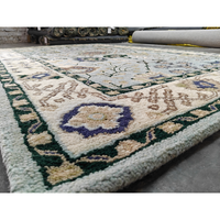 Premium Hand Knotted Wool Moroccan Abstract Eco-Friendly Anti-Slip Super Kazak Rectangle Rug Low Pile Cotton Backing Home