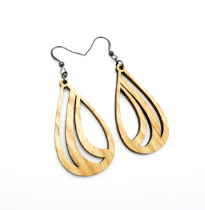 ขายส่งต่างหูไม้ เครื่องประดับสตรีขนาดใหญ่ ออกแบบส่วนใหญ่อุปกรณ์ของขวัญแต่งงานพร้อมสินค้าขาย - Product Image 3